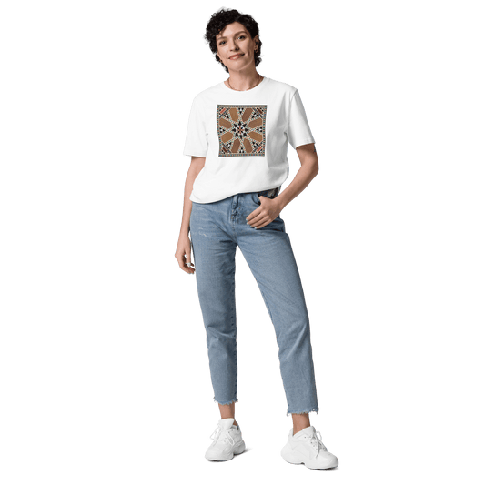 T-shirt femme à motif mosaïque syrien