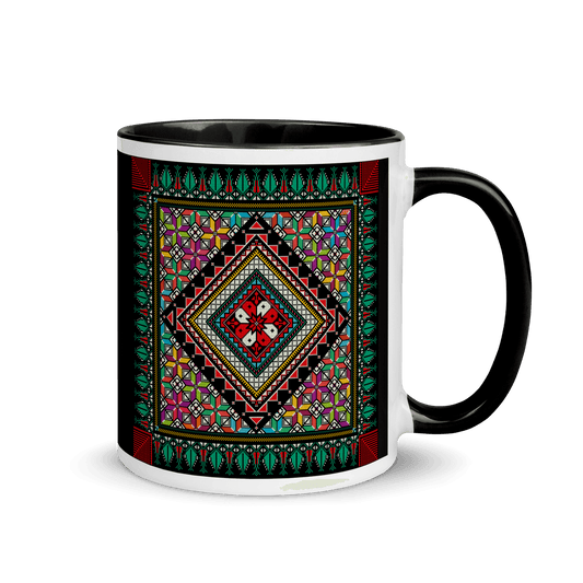 Palestinian Tatriz Colorful Pattern Mug
